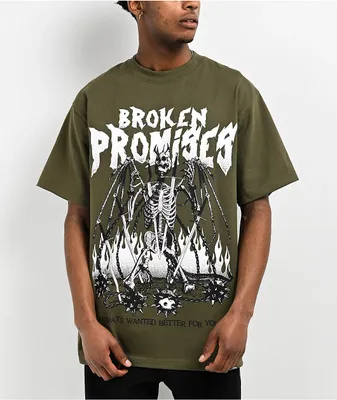 Broken Promises Better For You Green T-Shirt