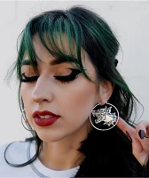 Broken Promises Big Bark Silver Hoop Earrings