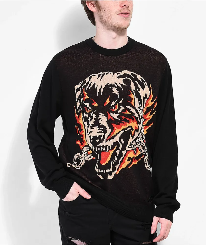 Broken Promises Big Bite Black Sweater