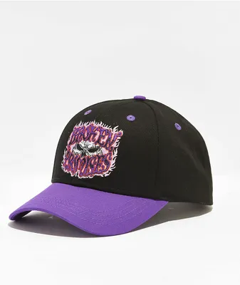 Broken Promises Bitter End Black & Purple Snapback Hat