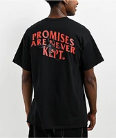 Broken Promises Black Widow Black T-Shirt