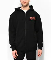 Broken Promises Black Widow Black Zip Hoodie