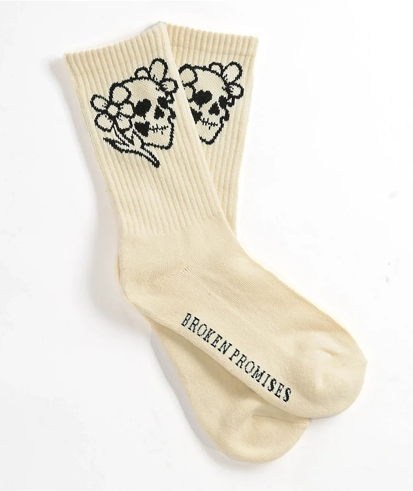 Broken Promises Brain Fog Cream Crew Socks