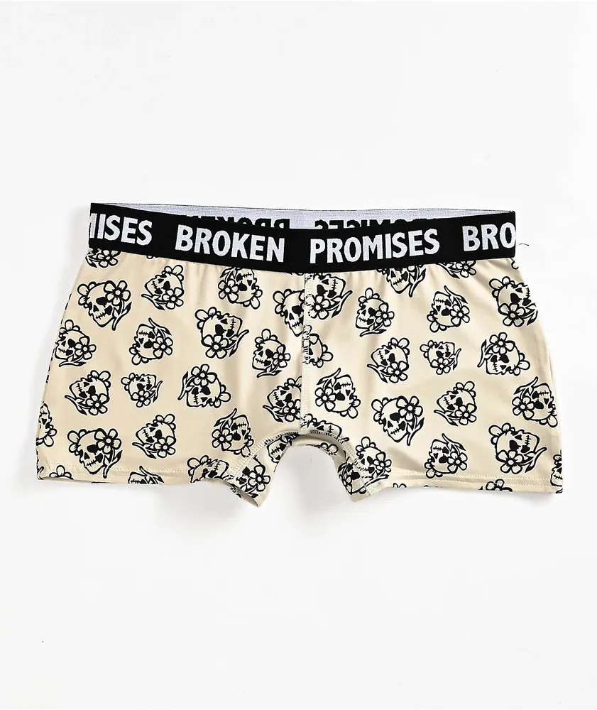 Broken Promises Brain Fog Natural Boyshort Underwear