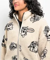 Broken Promises Brain Fog Natural Fleece Jacket