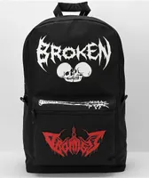 Broken Promises Breakdown Black Backpack