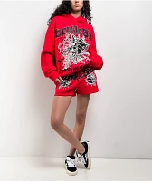 Broken Promises Breakthrough Red Rhinestone Hoodie