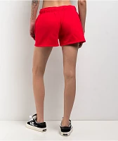 Broken Promises Breakthrough Red Rhinestone Sweat Shorts