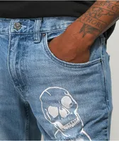 Broken Promises Catacombs Blue Denim Pants