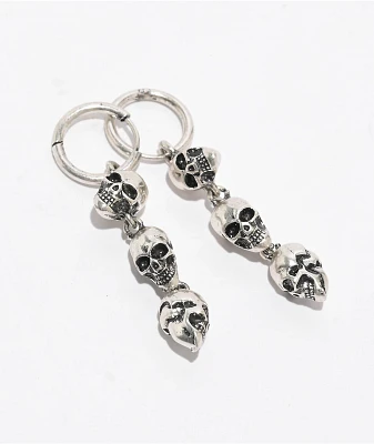 Broken Promises Catacombs Silver Earrings