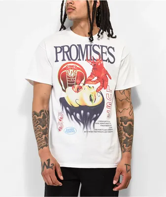Broken Promises Cherry Bomb White T-Shirt