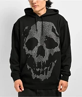 Broken Promises Chrome Face Black Hoodie