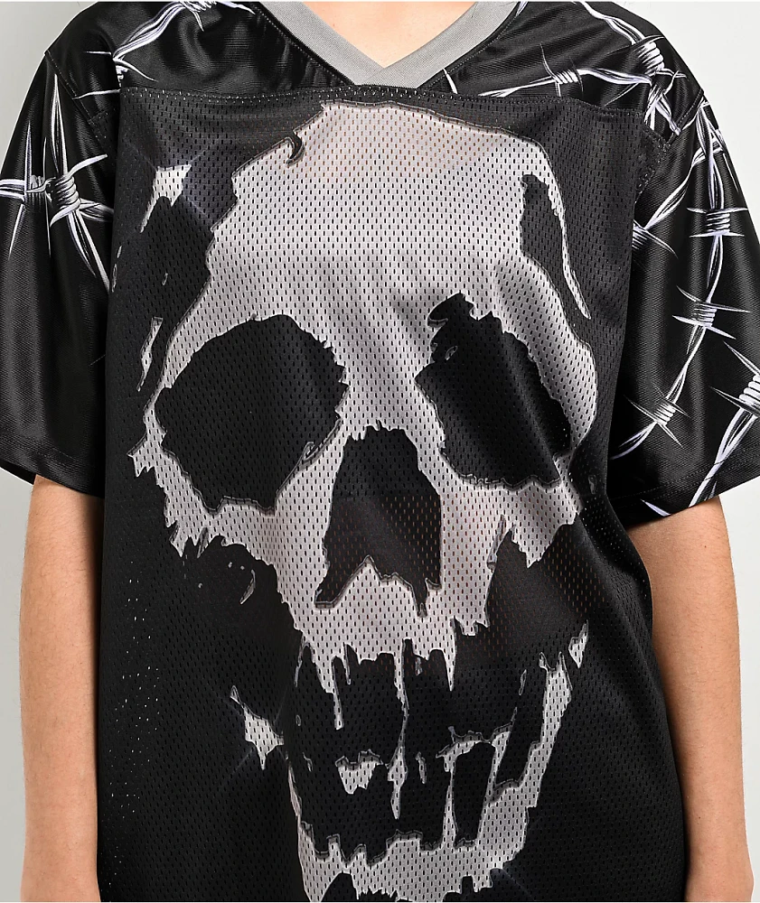 Broken Promises Chromeface Black Mesh Jersey