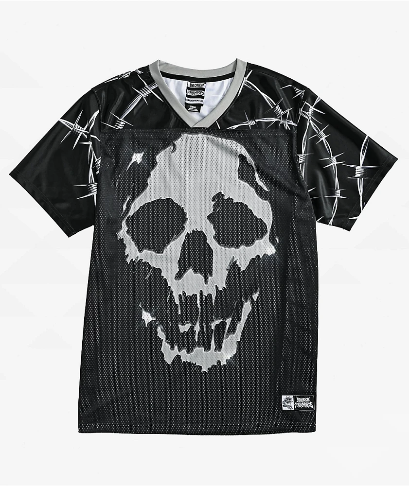 Broken Promises Chromeface Black Mesh Jersey