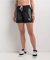 Broken Promises Chromium Black Wash Sweat Shorts