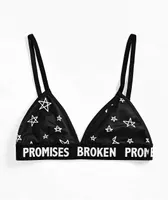 Broken Promises Chuck Black Lounge Bralette