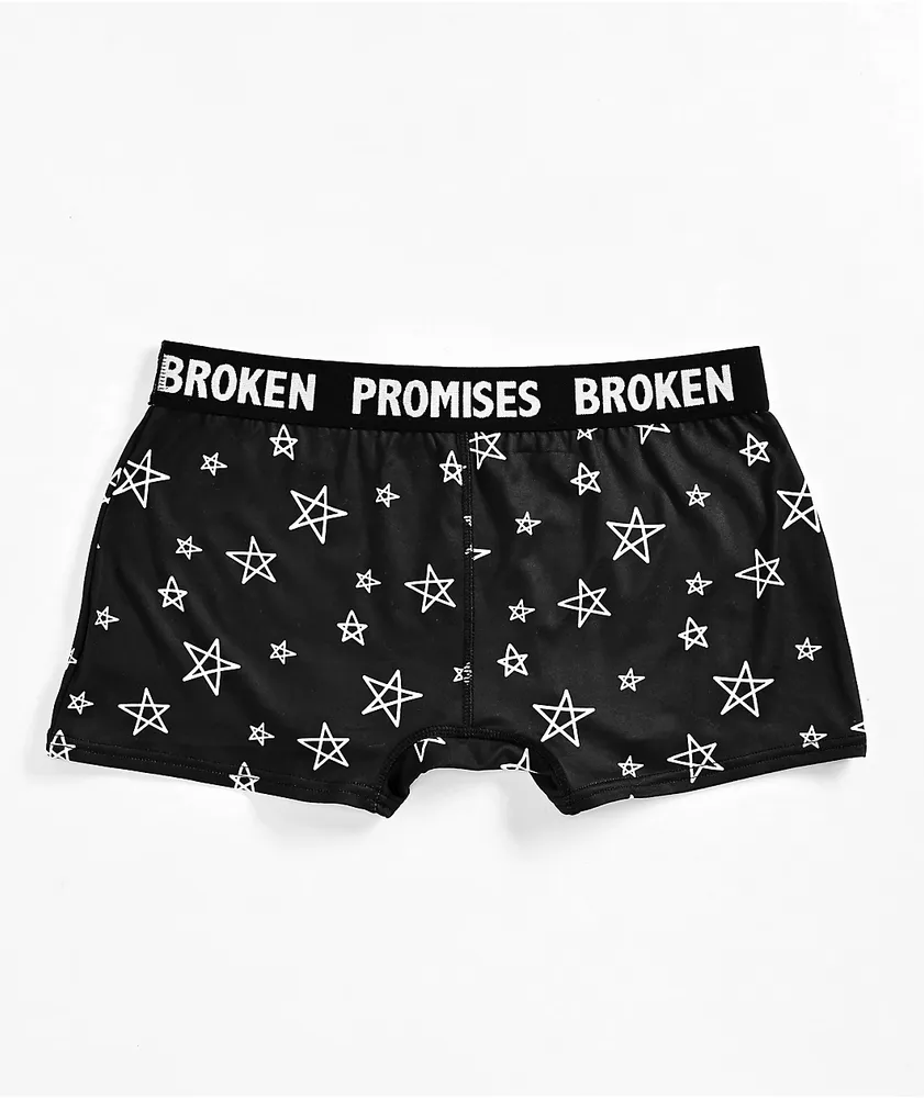 Broken Promises Chuck Lounge Black Boyshort Underwear