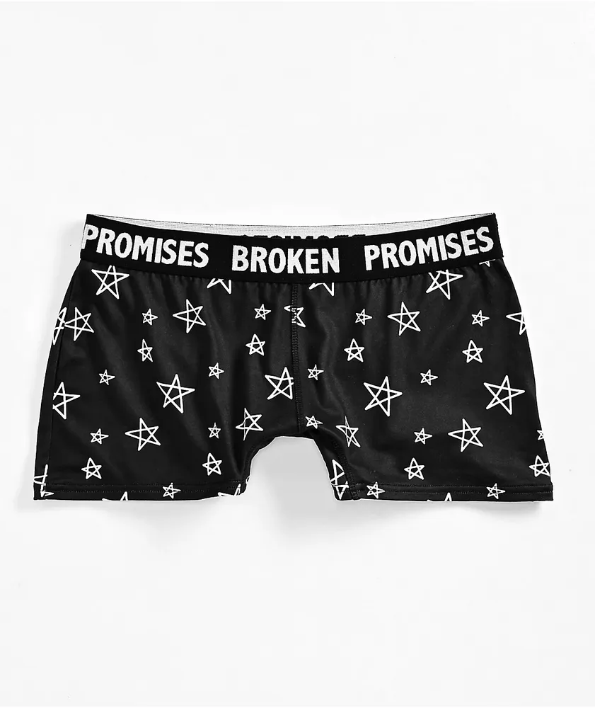 Broken Promises Chuck Lounge Black Boyshort Underwear