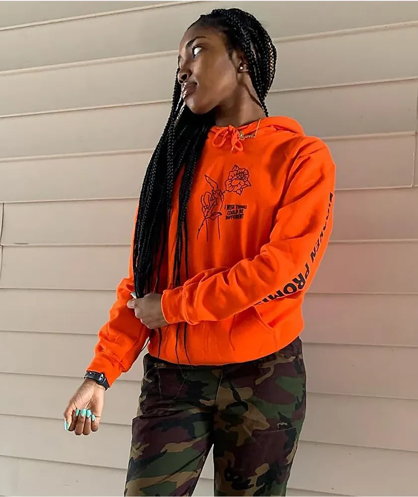 Broken Promises Could Be Different Orange Hoodie