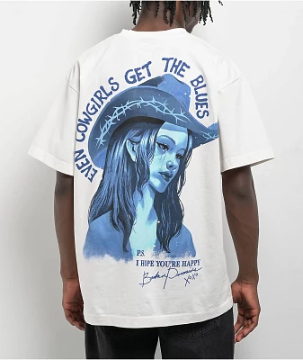 Broken Promises Cowgirl White T-Shirt