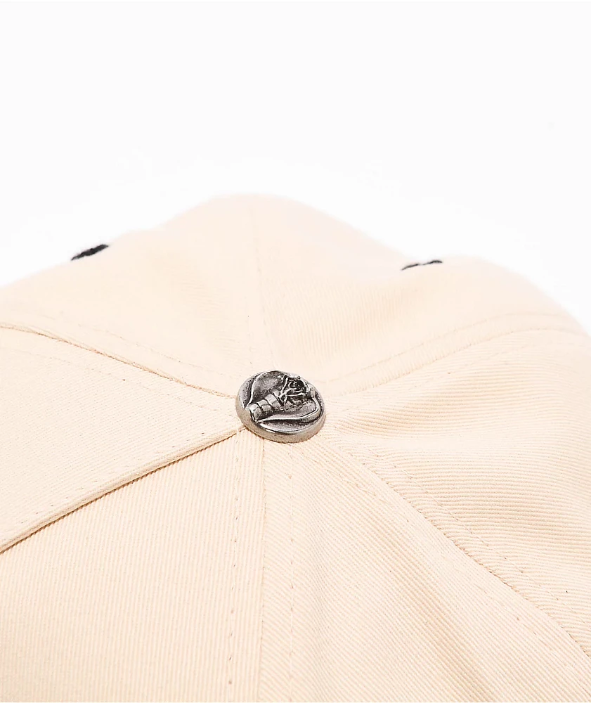 Broken Promises Crave Cream & Black Snapback Hat