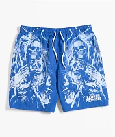 Broken Promises Cruel Summer Blue Board Shorts