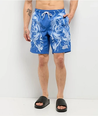 Broken Promises Cruel Summer Blue Board Shorts