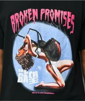 Broken Promises Dark Web Black T-Shirt