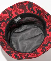 Broken Promises Demon Red & Black Camo Bucket Hat