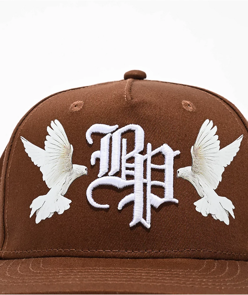 Broken Promises Doves Brown Snapback Hat