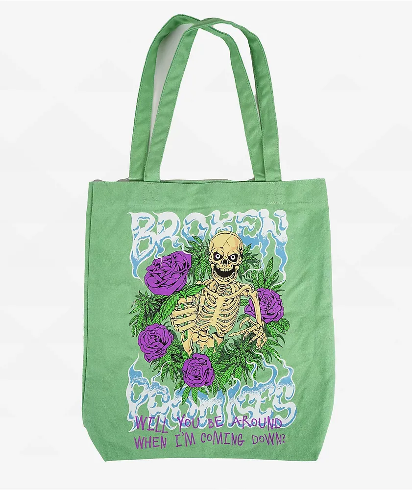 Broken Promises Downer Green Tote Bag