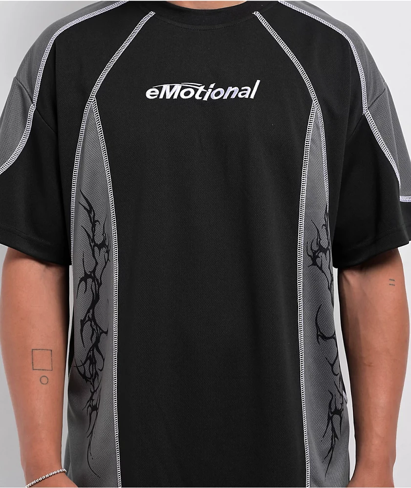Broken Promises Emotional Sports Black & Grey Soccer Jersey