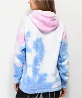 Broken Promises Enchanted Pink & Blue Tie Dye Hoodie