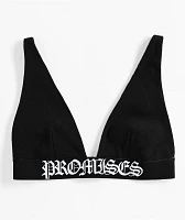 Broken Promises Enemy Black Lounge Bralette