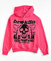 Broken Promises Faceless Pink Rhinestone Hoodie