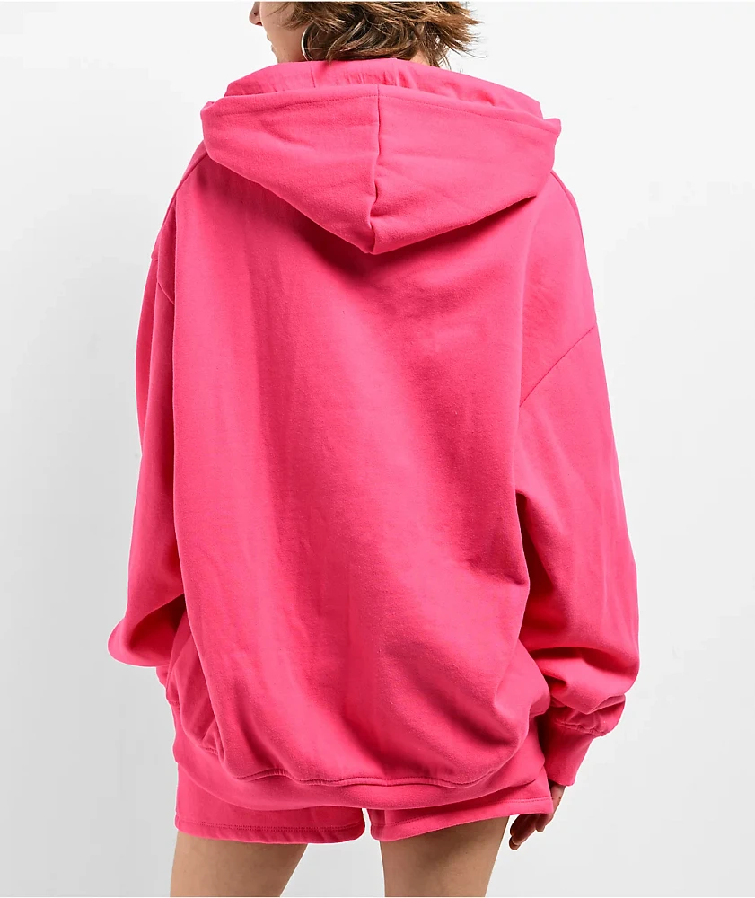 Broken Promises Faceless Pink Rhinestone Hoodie