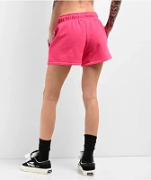 Broken Promises Faceless Pink Rhinestone Sweat Shorts