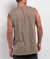Broken Promises Fading Fire Khaki Tank Top