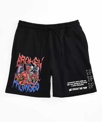 Broken Promises Forever Tour Black Sweat Shorts