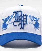 Broken Promises Fragile White & Blue Snapback Hat