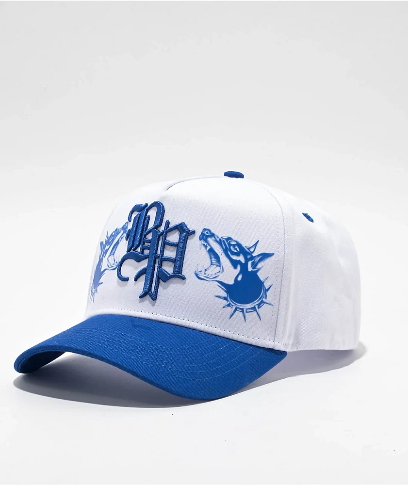 Broken Promises Fragile White & Blue Snapback Hat