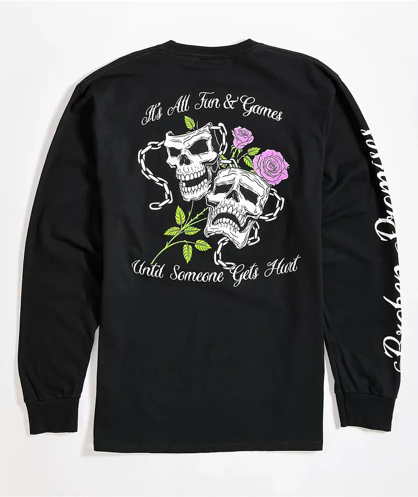 Broken Promises Fun & Games Black Long Sleeve T-Shirt