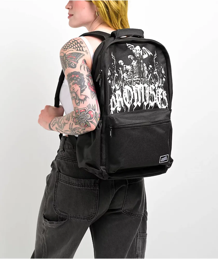 Broken Promises Gargoyle Black Backpack