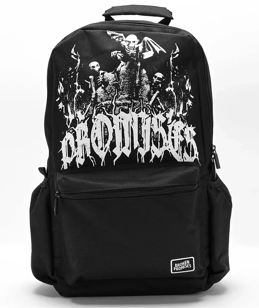 Broken Promises Gargoyle Black Backpack