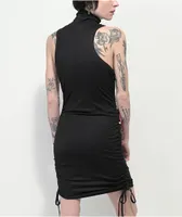 Broken Promises Gets Hurt Cinched Black Dress