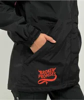 Broken Promises Graveyard Black Anorak Snowboard Jacket