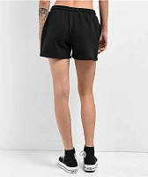 Broken Promises Graveyard Black Rhinestone Sweat Shorts