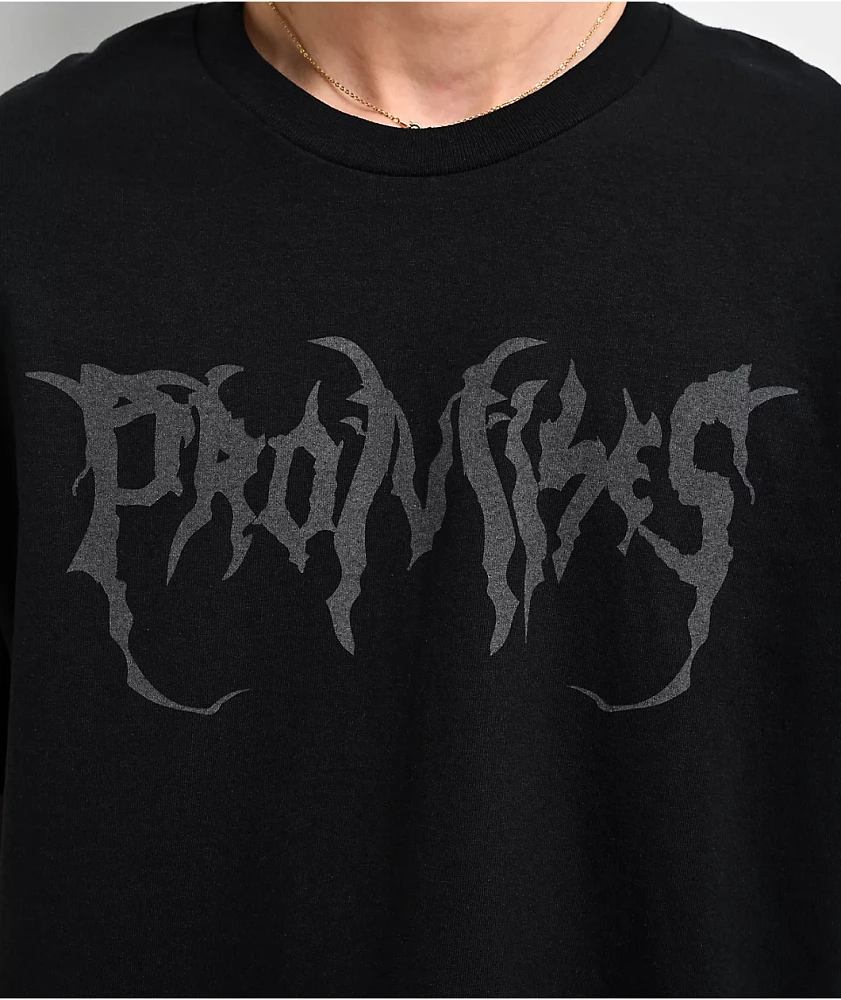 Broken Promises Graveyard Reflective Black T-Shirt