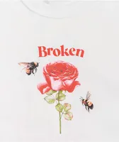 Broken Promises Happy On The Outside White T-Shirt