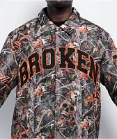 Broken Promises Haunted Woods Camo Coaches Jacket